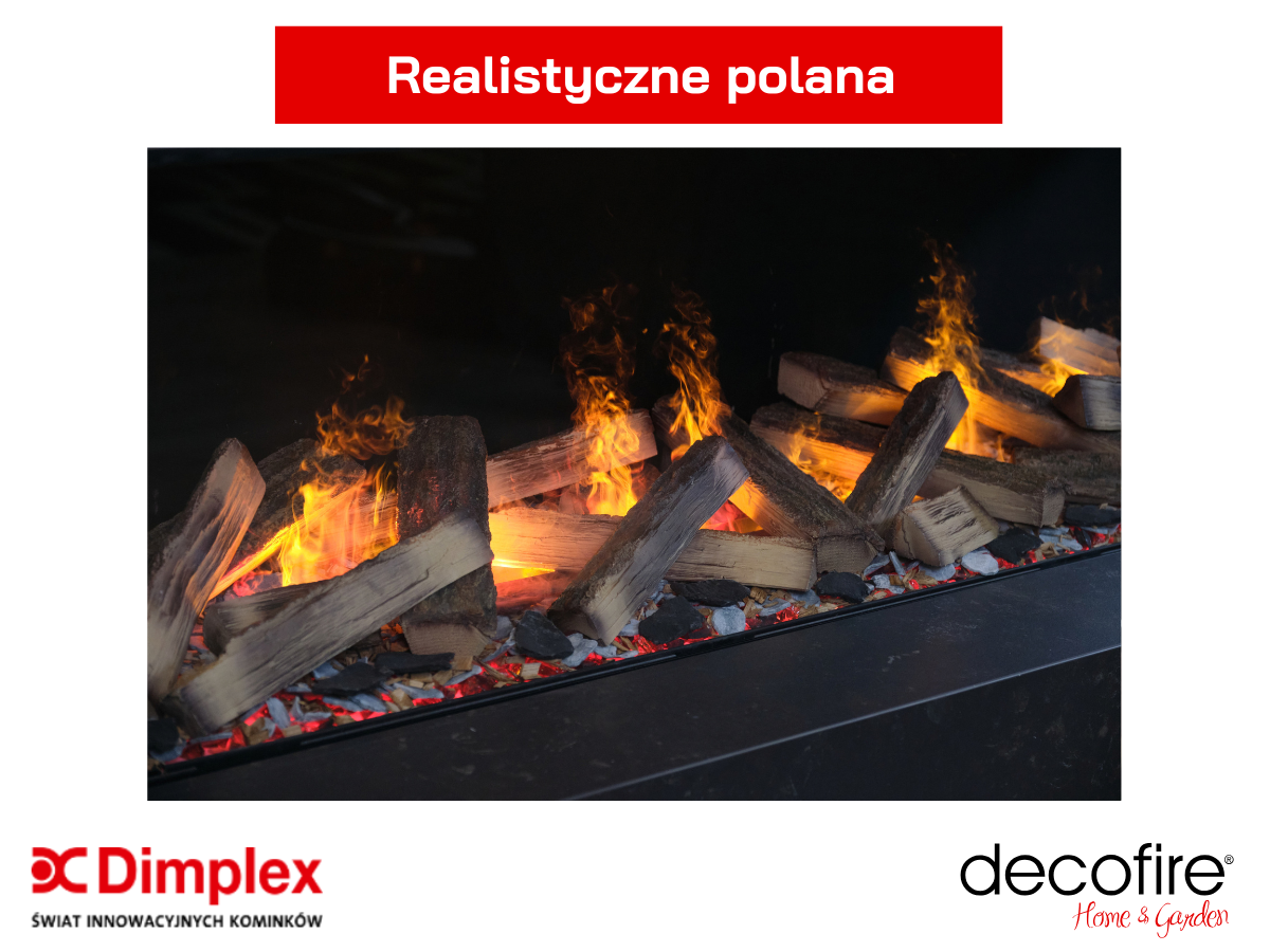 Dimplex kominek elektryczny e-MatriX 1300-400 III – realistyczna dekoracja paleniska