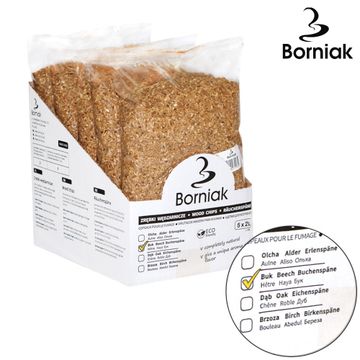 Wiórki zrębki do wędzarni Borniak 10L Buk (ZB-10)