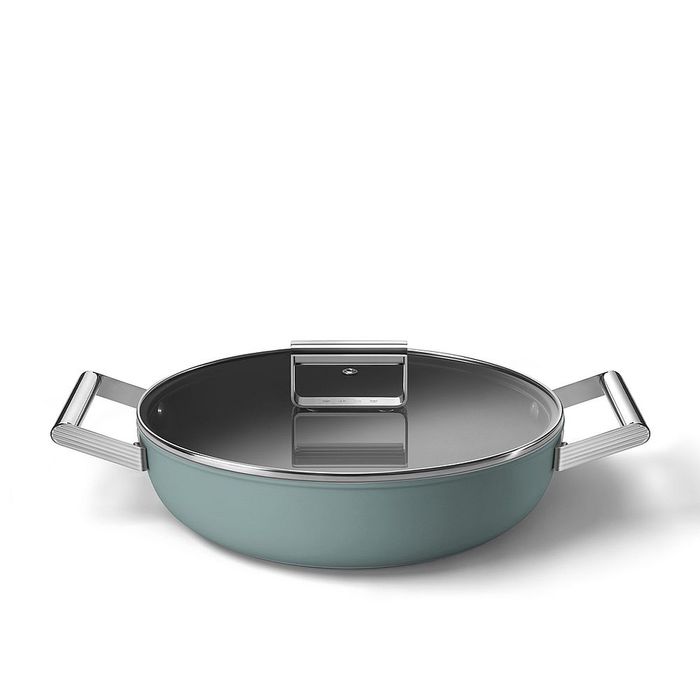 Głęboka patelnia 28 cm Szmaragdowy Smeg (DPF2812EGM)