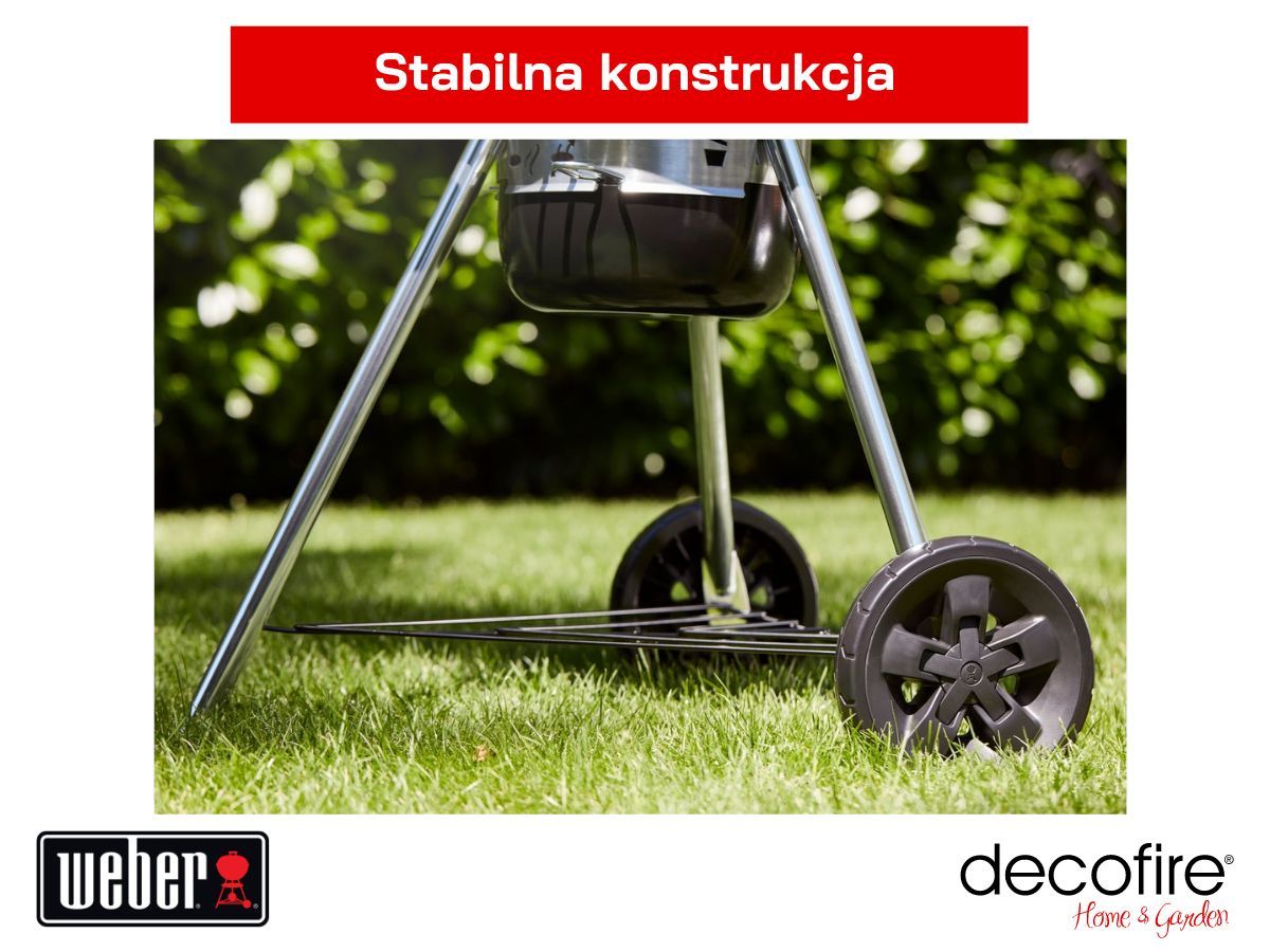 Stabilna konstrukcja grilla węglowego Weber Master-Touch GBS SE E-5755