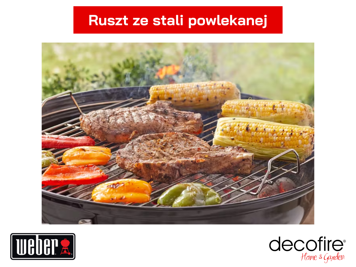 Grill węglowy Weber Bar-B-Kettle 57 cm – ruszt ze stali powlekanej
