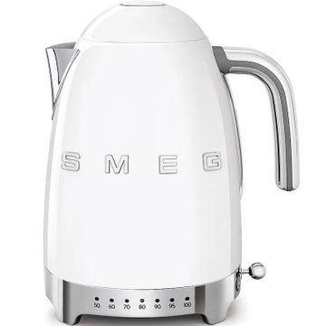 Czajnik z regulacją temperatury 1,7L  50's style Biały Smeg (KLF04WHEU)