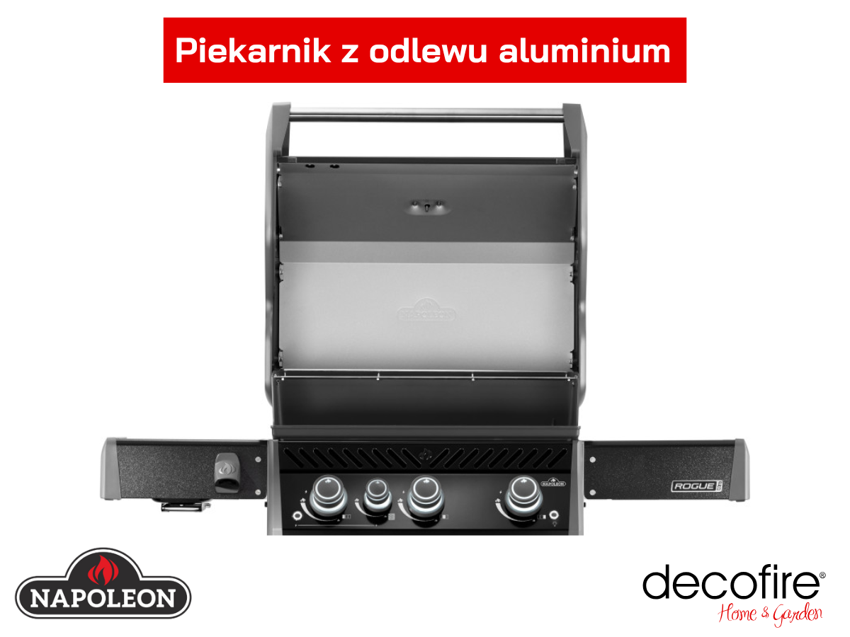 Grill gazowy Napoleon Rogue PRO 425 piekarnik z odlewu aluminium