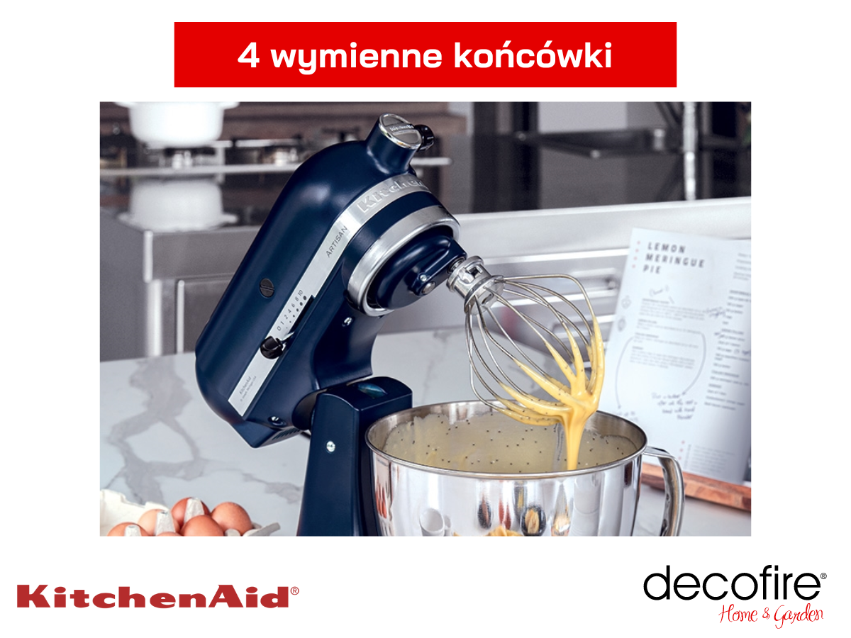 Mikser Artisan 5 InkBlue 4,8 l KitchenAid z 4 wymiennymi końcówkami