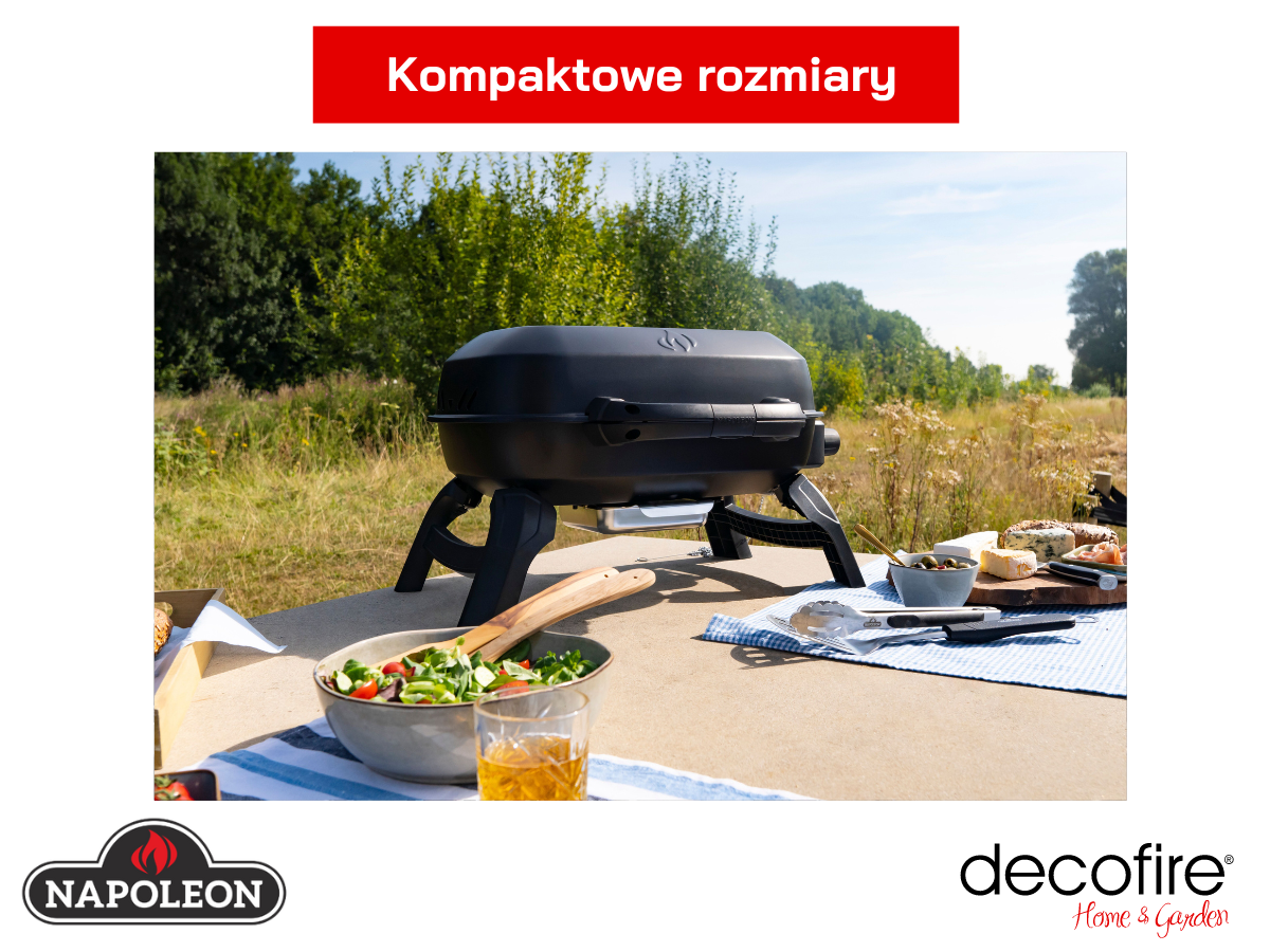 Grill gazowy Napoleon TravelQ 240 kompaktowe rozmiary