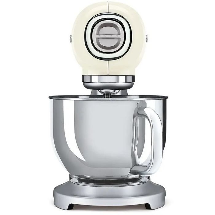 Mikser planetarny 50's style ze srebrną podstawą Kremowy 4,8L Smeg (SMF02CREU) 