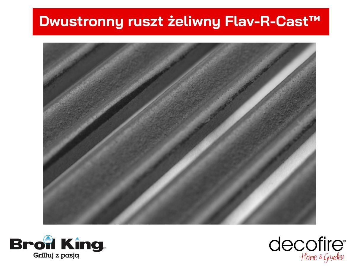Grill gazowy Baron 490 Shadow Broil King - dwustronne ruszty żeliwne Flav-R-Cast