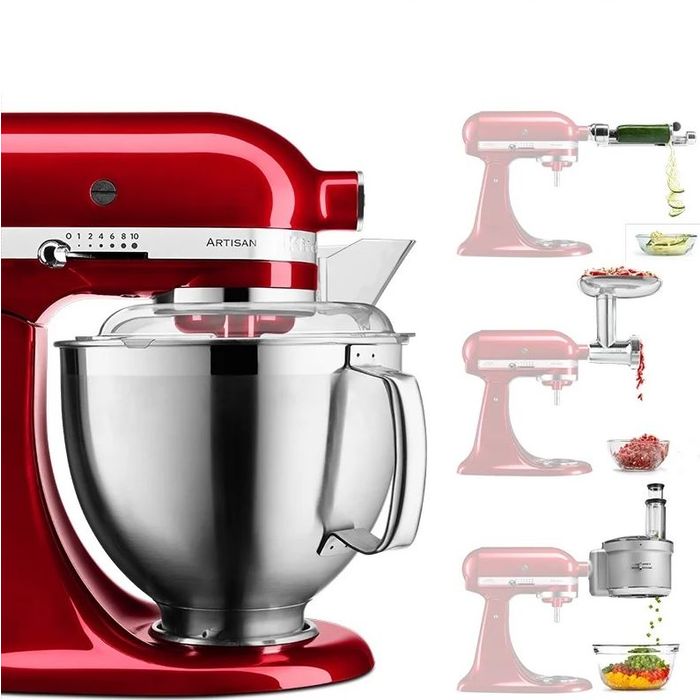 Zestaw Premium Mikser Artisan 5 Candy Apple 4,8L KitchenAid (BUNDLEPREMIUMCA)