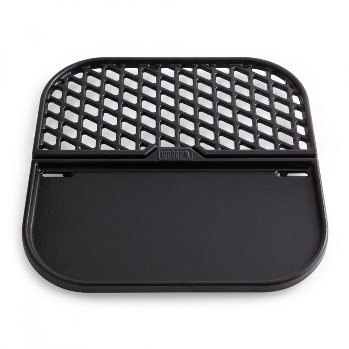 Gourmet BBQ System - Wkład GBS 2 w 1 płyta żeliwna Griddle z żeliwnym rusztem Sear Grate Weber (8858)