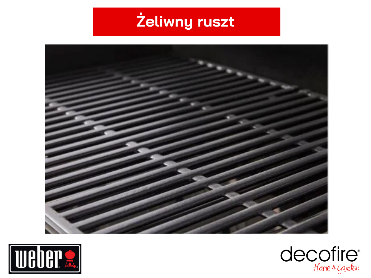 Żeliwny ruszt grilla gazowego Weber Spirit E-315 GBS