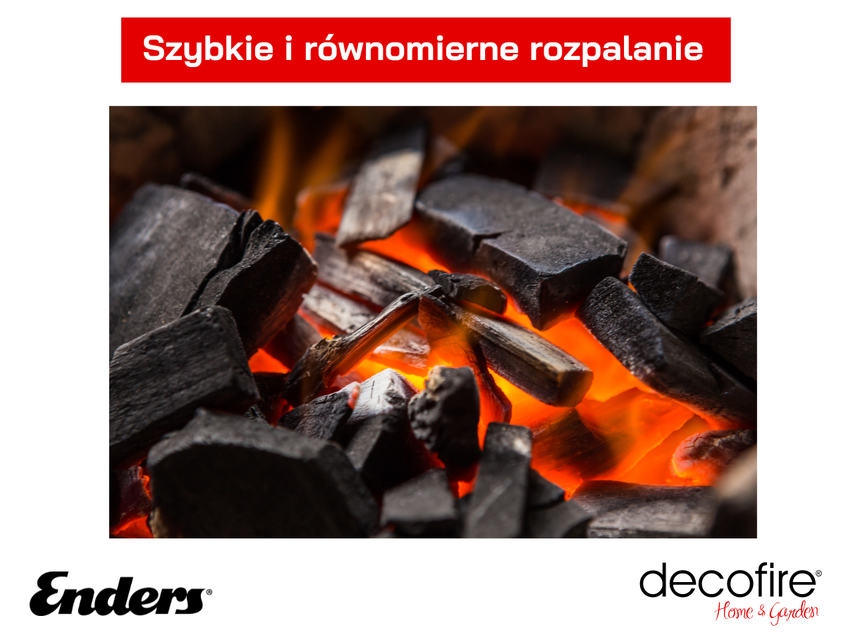 Szybkie i równomierne rozpalanie