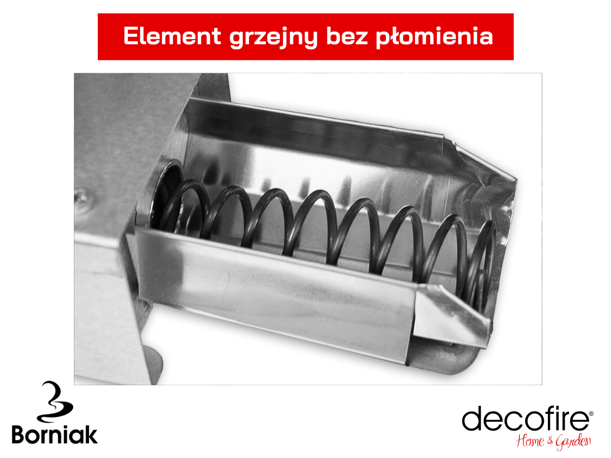 Element grzejny bez płomienia