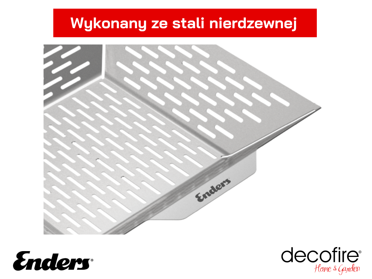 Kosz grillowy L Enders (8822) ze stali nierdzewnej