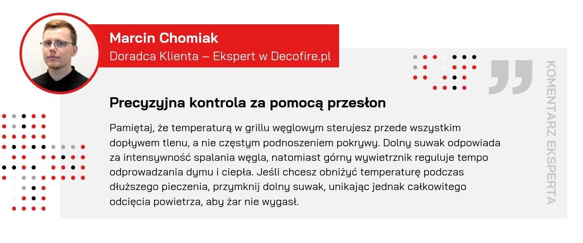 Grill węglowy Cladera PRO 47 rada eksperta Decofire