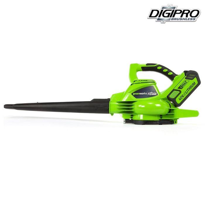 Zestaw GreenWorks Akumulatorowa Dmuchawa/Odkurzacz DigiPro G-MAX 40 V + 2 baterie 2Ah + Ładowarka (24227UC) 