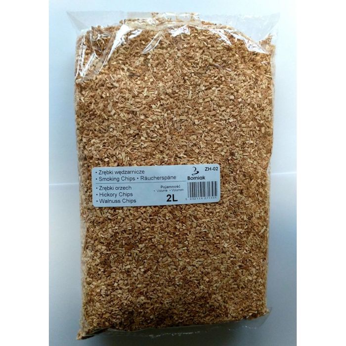 Wiórki zrębki do wędzarni Borniak 50L Hickory Orzechowiec (ZH-50)