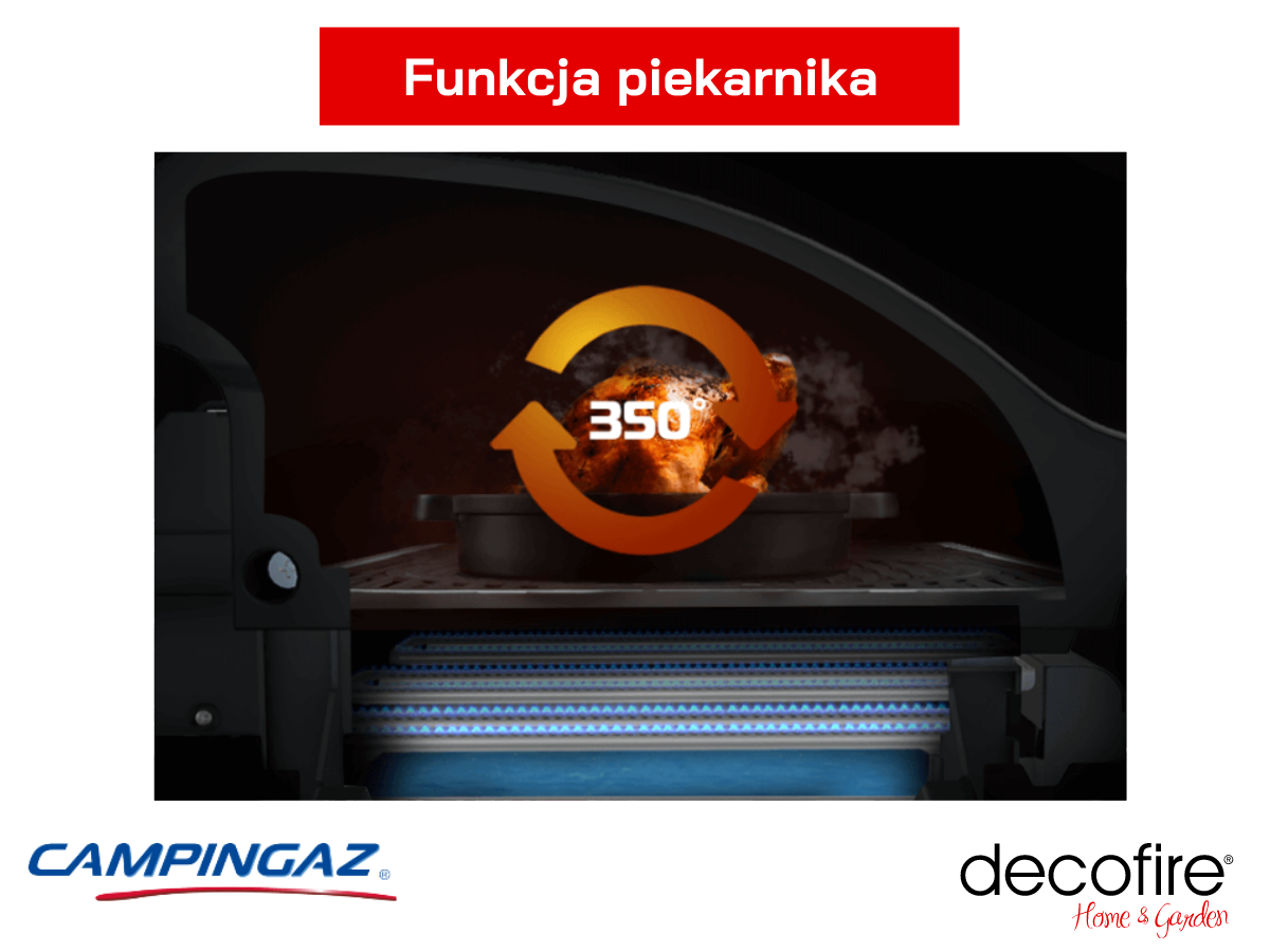 Funkcja piekarnika w grillu gazowym Campingaz Series Premium 4 S