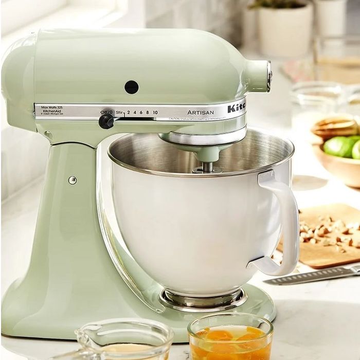 Ozdobna dzieża 4,8 l biała INOX Artisan 5 KitchenAid (5KSM5SSBWH)