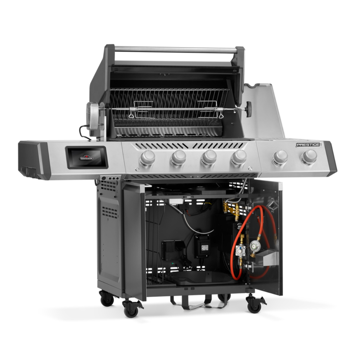 Grill gazowy Napoleon Prestige PRO 500 z palnikiem rożna i palnikiem bocznym Sizzle Zone, Czarny, WiFi (PRO500VXRSIBPK-PL)