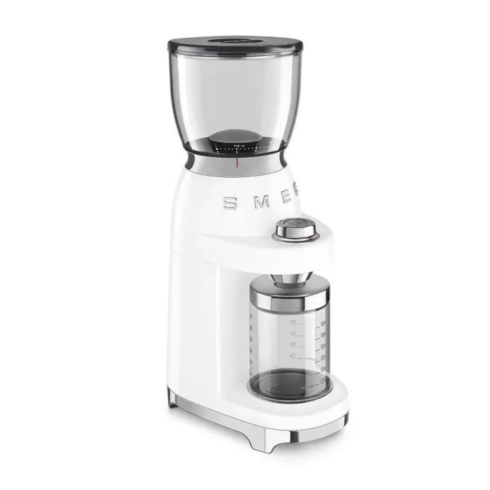 Elektryczny młynek do kawy 50's style Biały Smeg (CGF01WHEU)