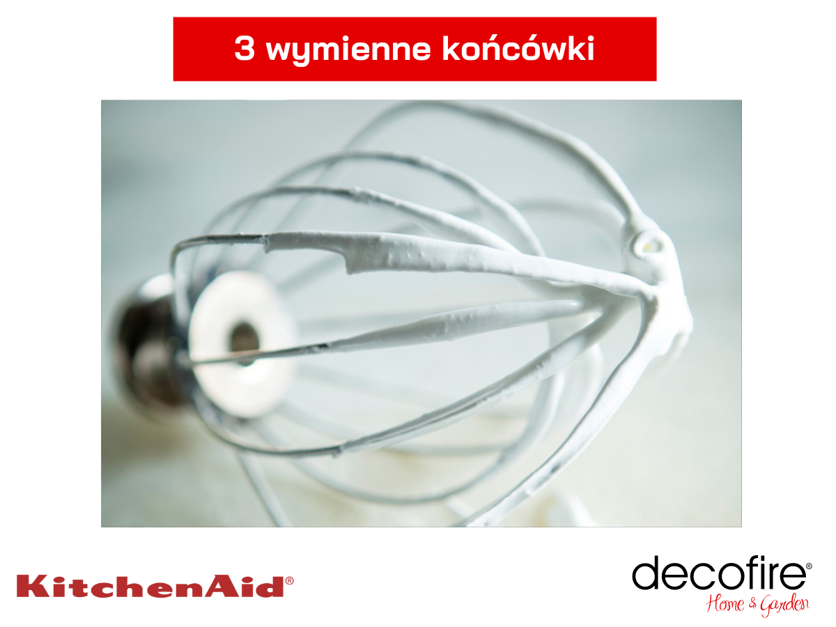 Mikser Artisan 5 KitchenAid z 3 wymiennymi końcówkami