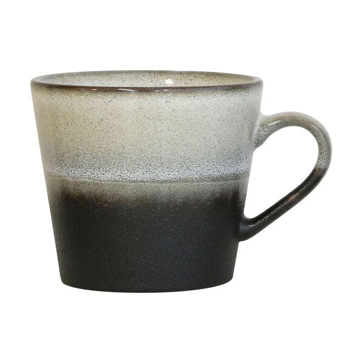 HKliving kubek ceramiczny 70's do Cappuccino Rock