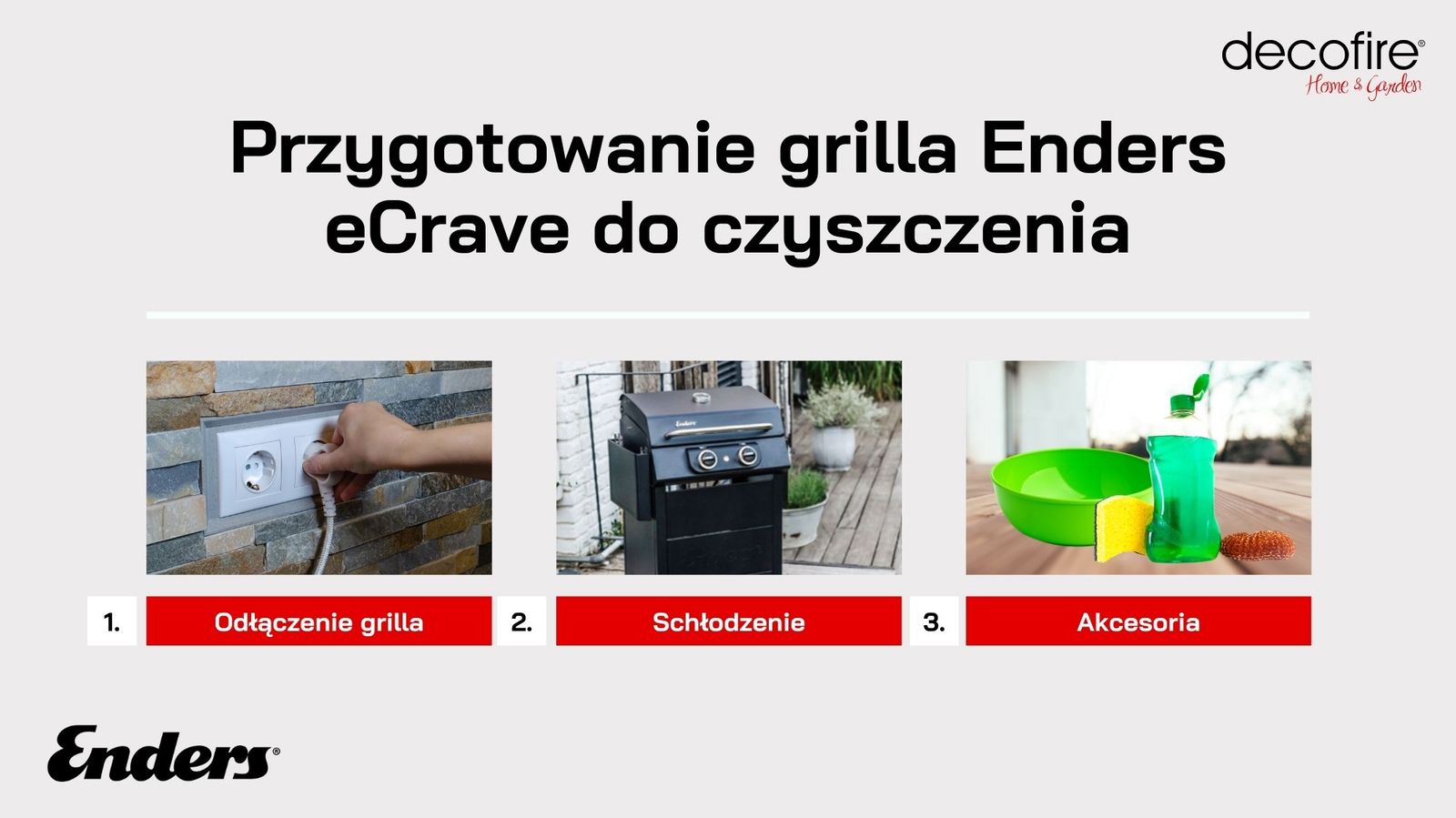 Przygotowanie do czyszczenia grilla