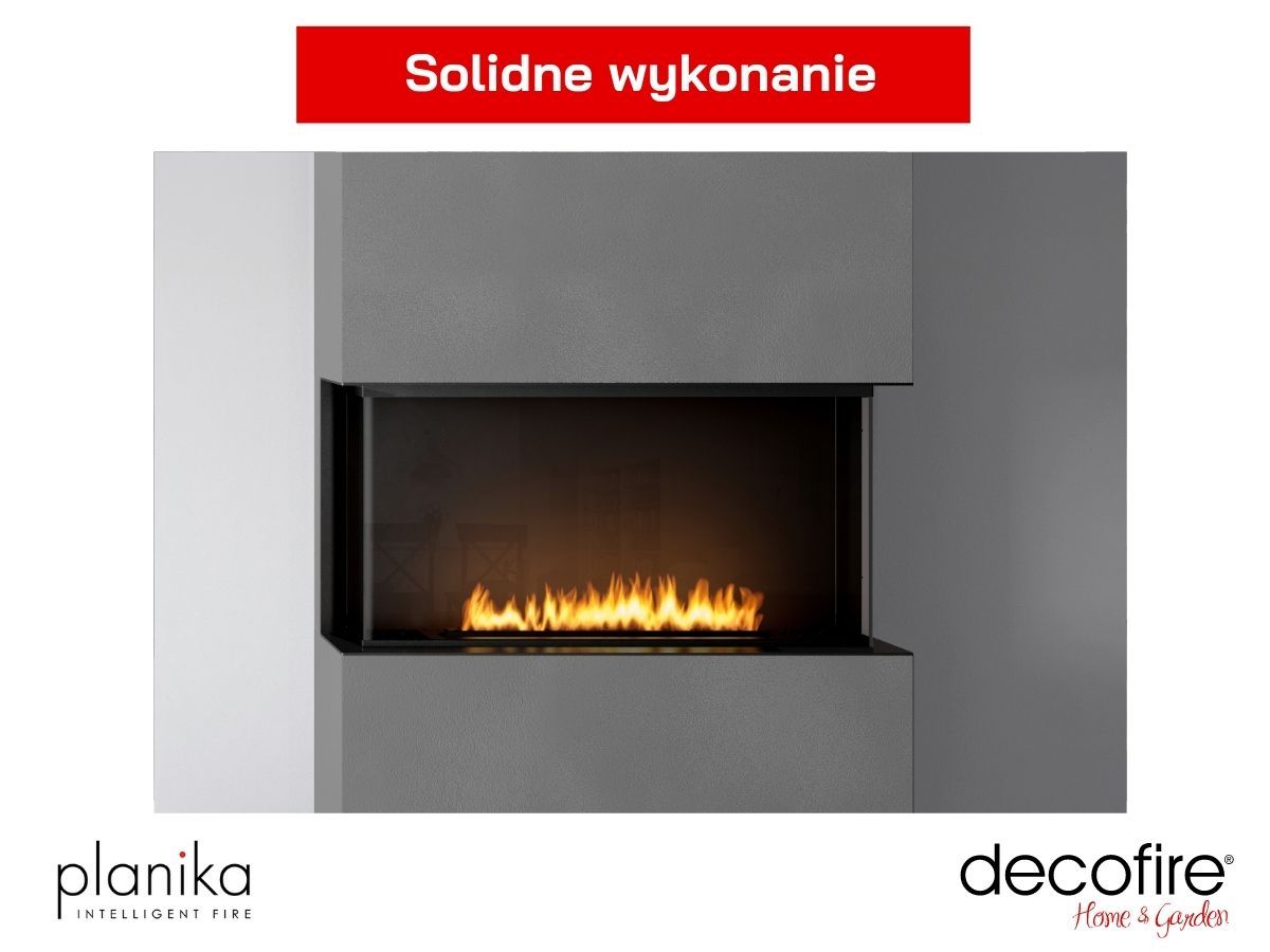 Biokominek Stone Gris Planika - solidne wykonanie