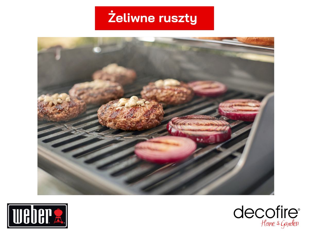 Żeliwny ruszt w grillu gazowym Weber Spirit