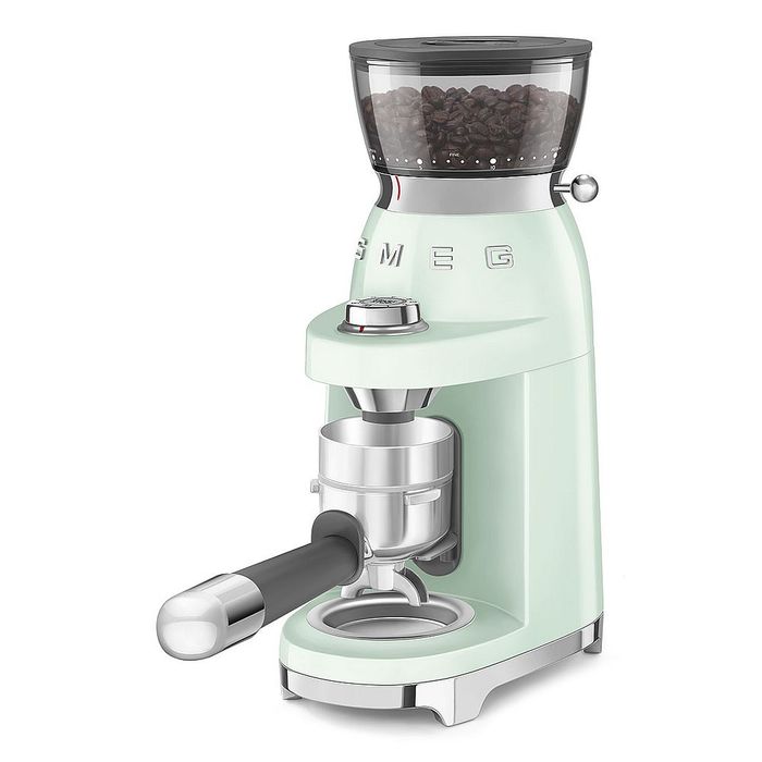 Elektryczny młynek do kawy Pastelowa zieleń Smeg (CGF03PGEU)