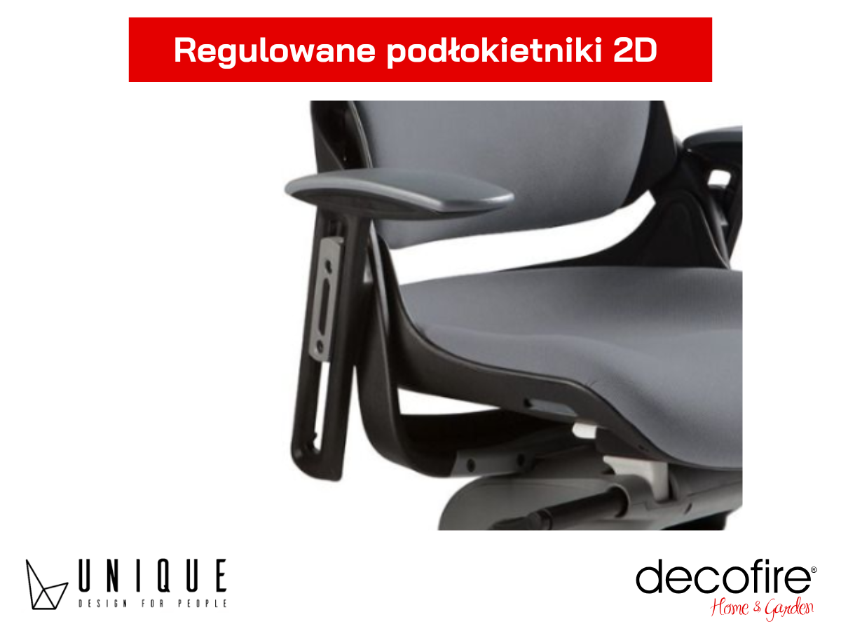Regulowane podłokietniki 2D 