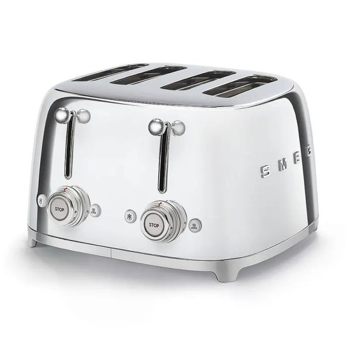 Toster na 4 kromki - 4 kieszenie Smeg Chrom (TSF03SSEU)