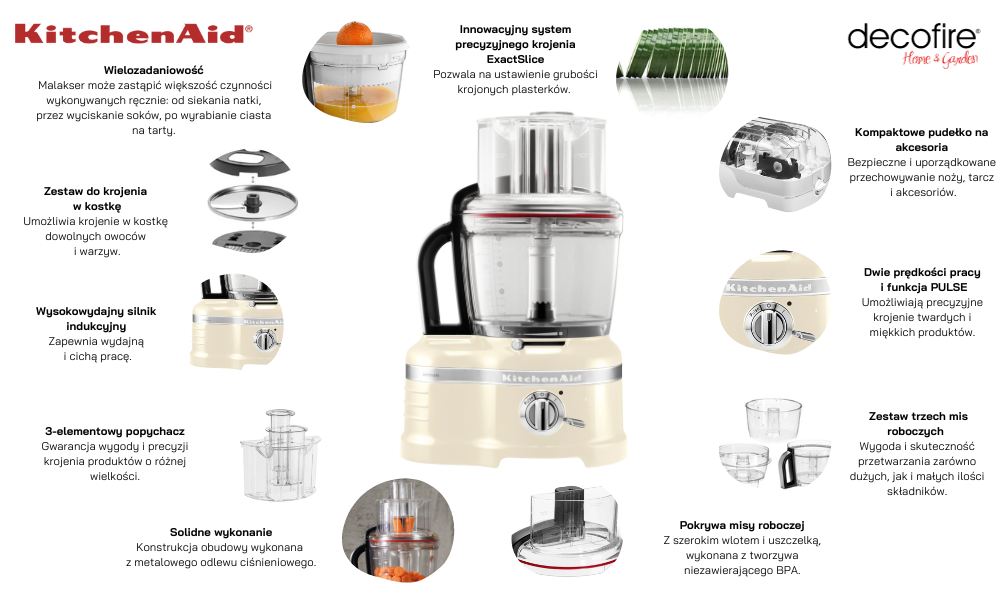 Malakser Artisan 4 l Almond Cream KitchenAid 
