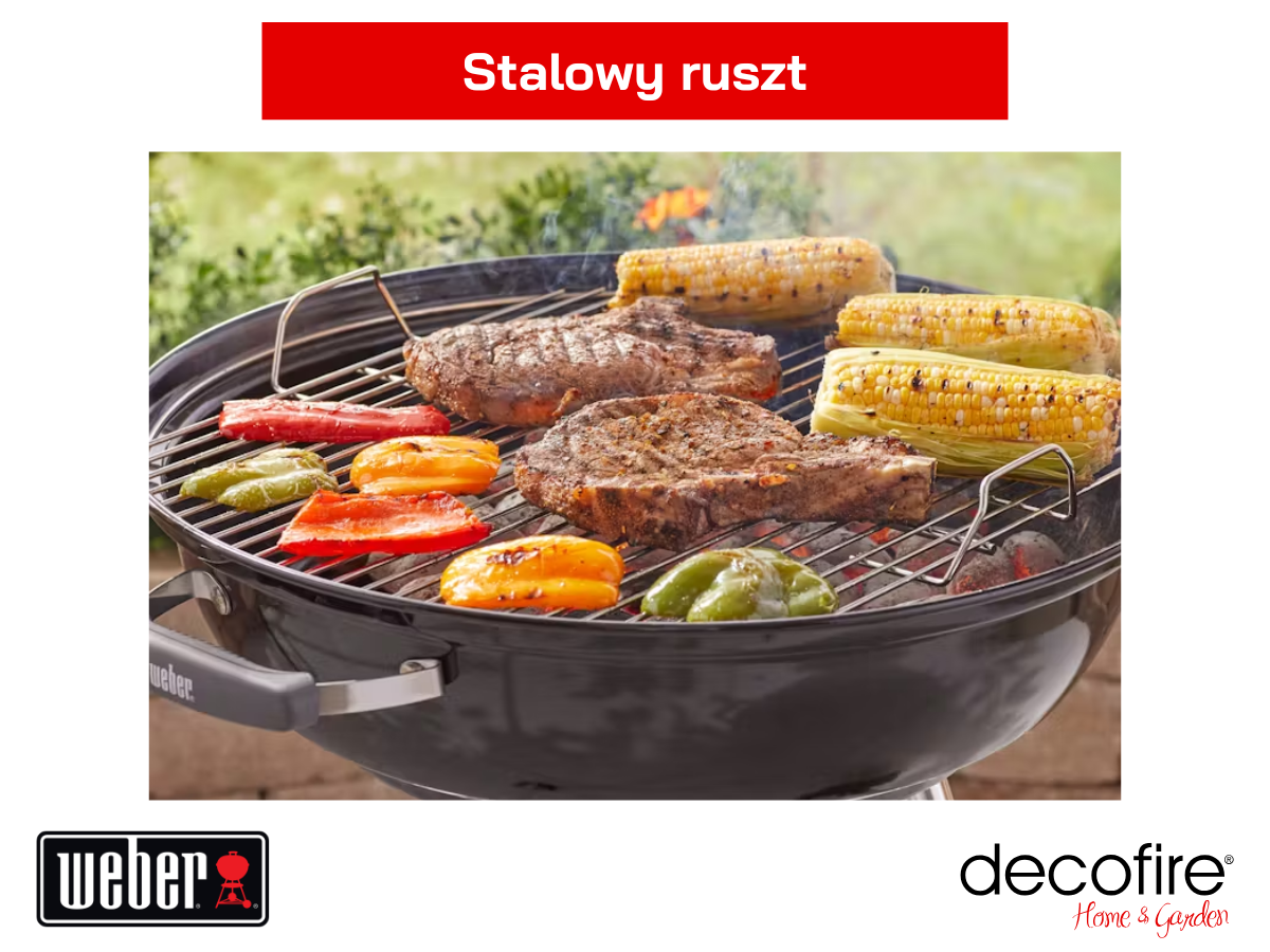 Grill węglowy Weber Compact Kettle 57 cm – duża powierzchnia grillowania