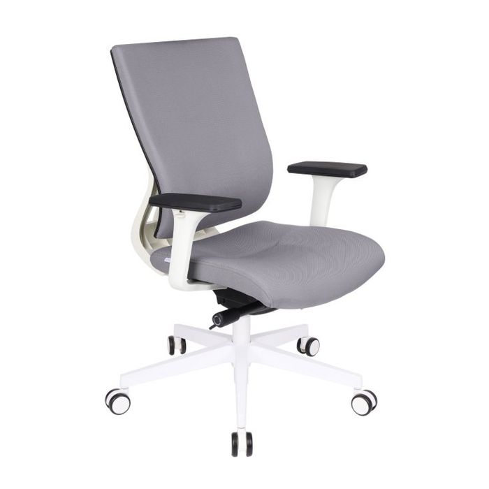 Grospol Fotel biurowy MaxPro WT white tkanina Synergy - 12 kolorów