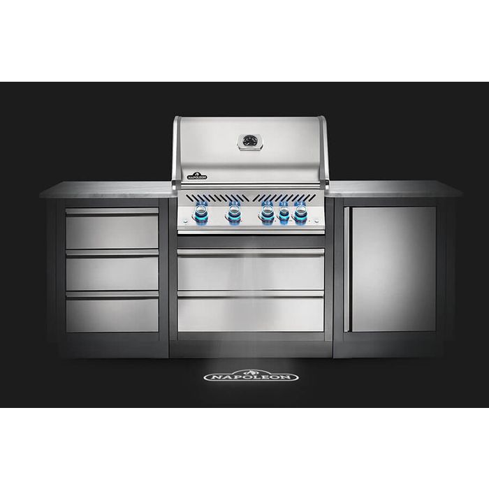 Grill gazowy do zabudowy Napoleon Prestige PRO™ 500 RB z tylnym palnikiem na podczerwień Gaz naturalny (BIPRO500RBNSS-3-PL)