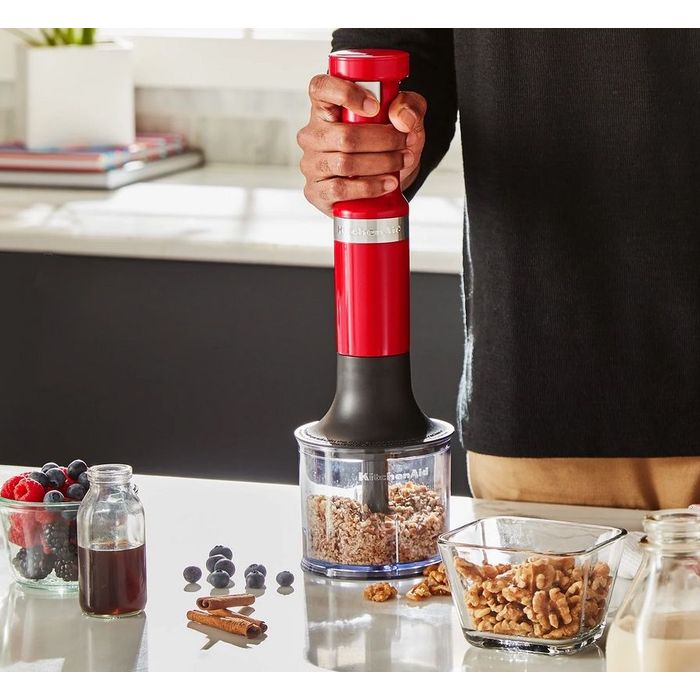 Bezprzewodowy blender z akcesoriami Candy Apple KitchenAid (5KHBBV83ECA)