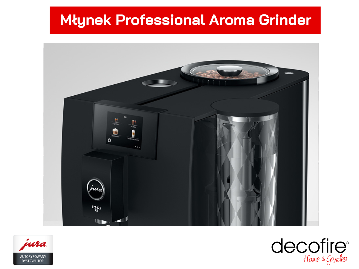 Ekspres do kawy jura ENA 8 Full Metropolitan Black z młynkiem Professional Aroma Grinder