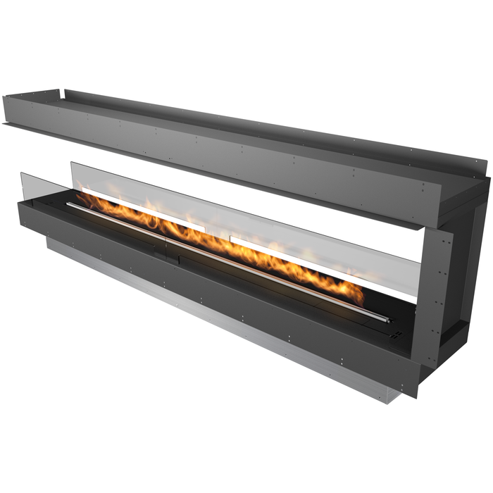 Biokominek Planika FLA 4 2490 mm + Forma 2700 Fireplace 