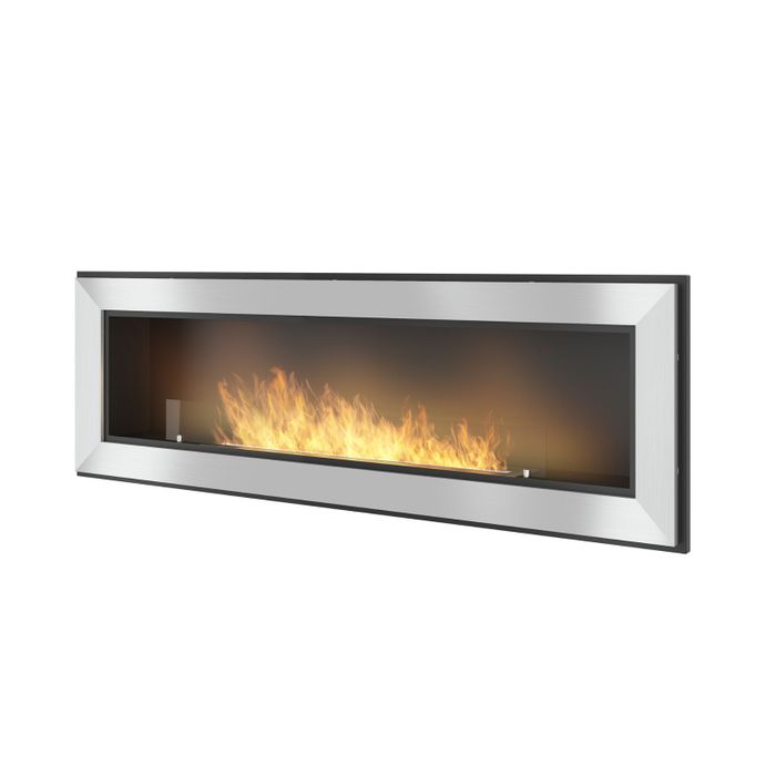 Biokominek wiszący Simple Fire FRAME 1500 INOX 1500x490 mm