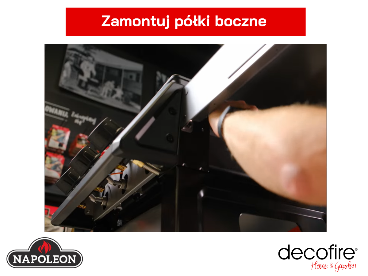 Montaż półek bocznych