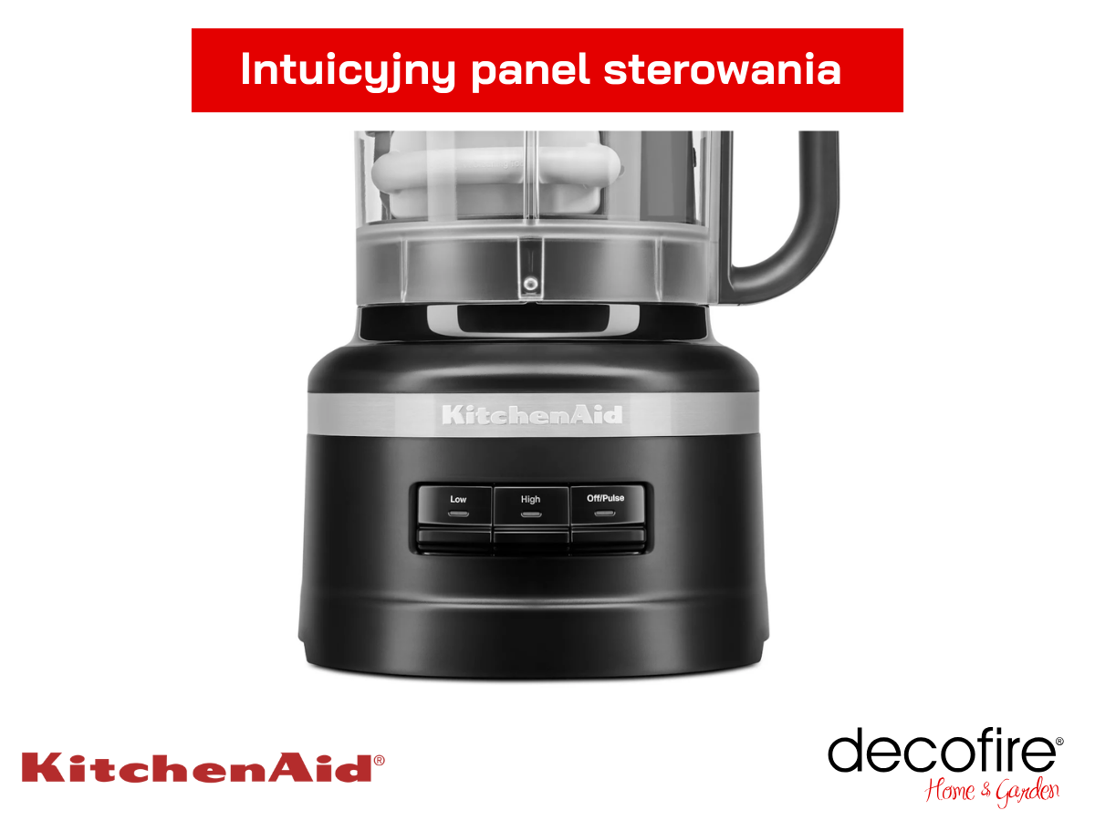 Intuicyjny panel sterowania w malakserze 3,1 l Matte Black KitchenAid (5KFP1319EBM)