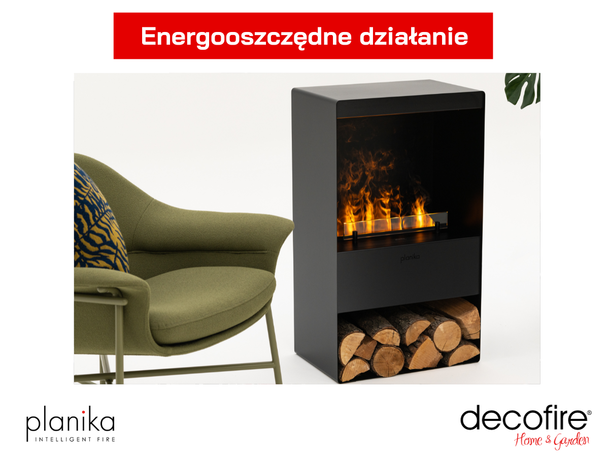 Kominek elektryczny Planika Steamy energooszczędny
