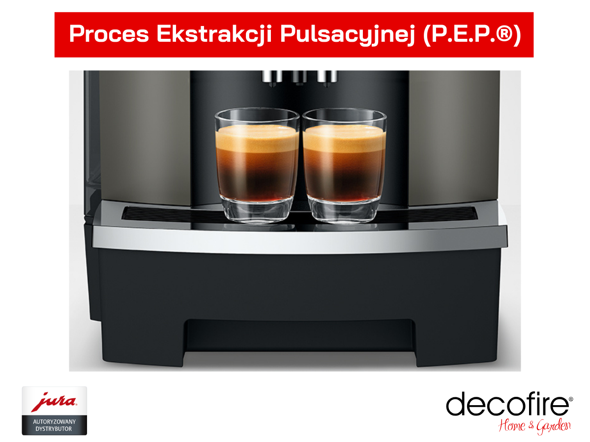Ekspres do kawy Jura W4 Dark Inox (EA) dwie filiżanki kawy czarnej P.E.P.