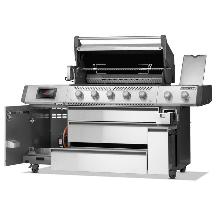 Grill gazowy Napoleon Prestige PRO 665 z palnikiem rożna i palnikiem bocznym Sizzle Zone (PRO665VXRSIBPSS-PL)