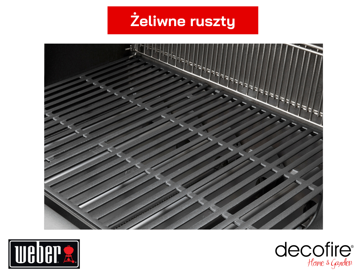 Grill gazowym Weber Genesis z żelwinym rusztem