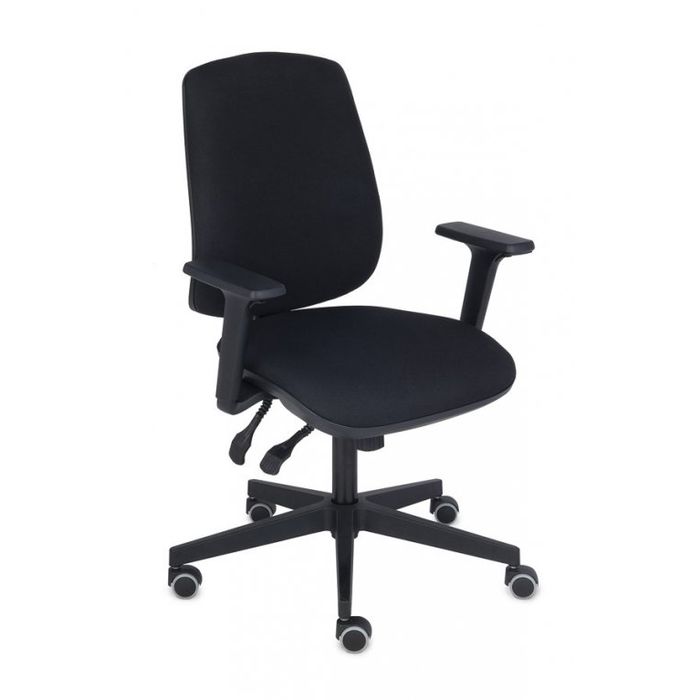 Fotel biurowy Grospol Starter 3D black tkanina Hygge - 8 kolorów