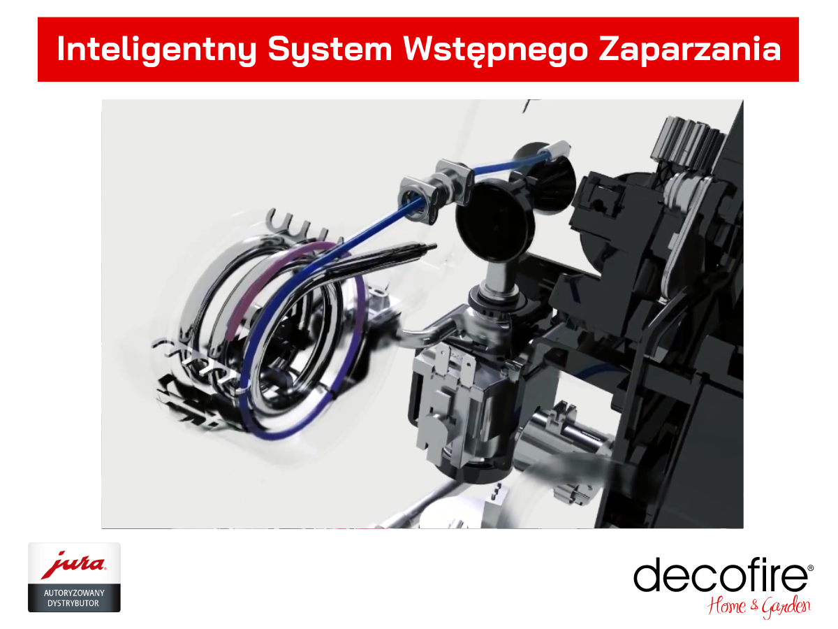 Inteligentny system wstepnego zaparzania ekspres Jura E6 Dark Inox (EC)