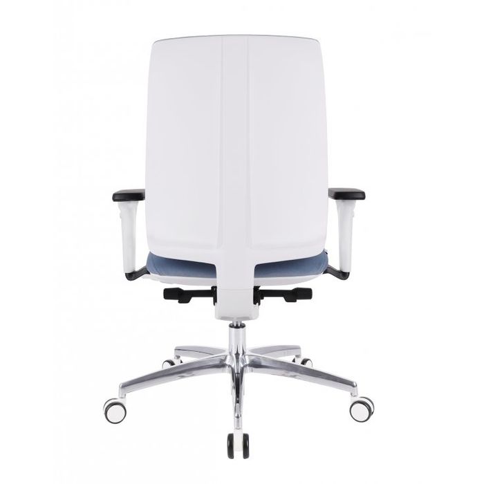 Fotel biurowy Grospol Valio WT chrome white tkanina Magic Velvet - 10 kolorów