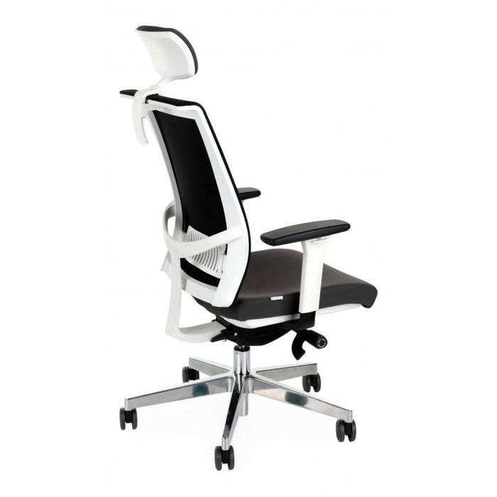 Fotel biurowy Grospol Level WS HD CHROM tkanina Strong - 8 kolorów